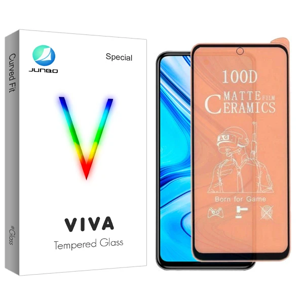 محافظ صفحه نمایش مات جانبو مدل Viva Glass مناسب برای گوشی موبایل شیائومی Redmi Note 9 pro/ Note 9S