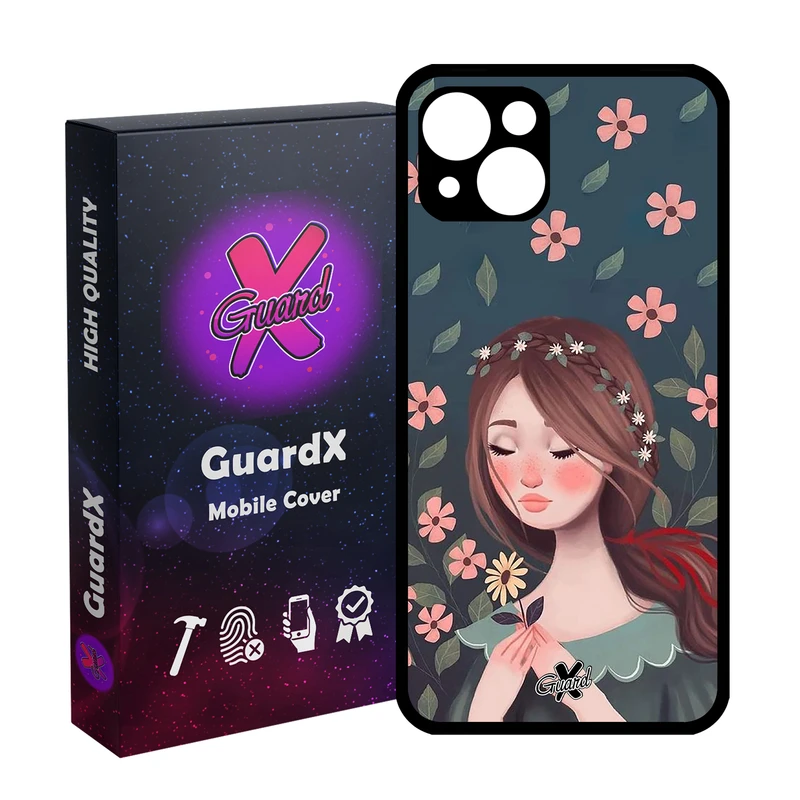 کاور گارد ایکس طرح Girl مدل Glass10332 مناسب برای گوشی موبایل اپل iPhone 13