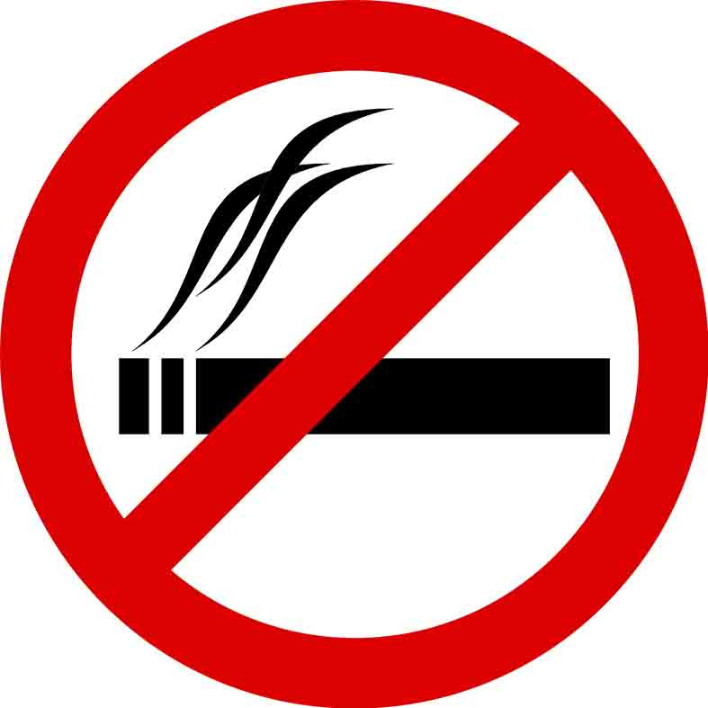 تابلو هشدار طرح 1 مدل سیگار ممنوع کد 001