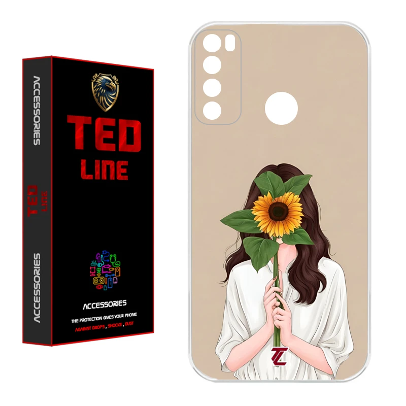 کاور تدلاین طرح دختر آفتابگردان کد 1153 مناسب برای گوشی موبایل شیائومی Redmi Note 8