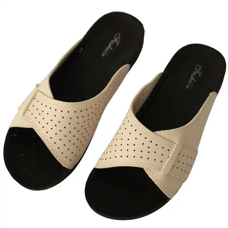 دمپایی زنانه نیکتا مدل 008 رنگ سفید