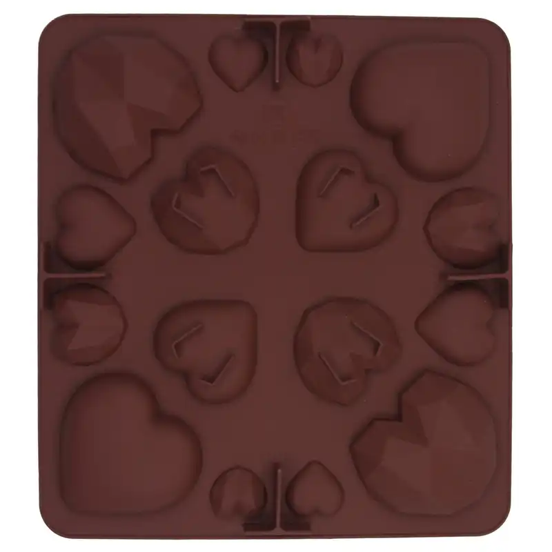 قالب شکلات مدل سیلیکونی میکس قلب کد 016