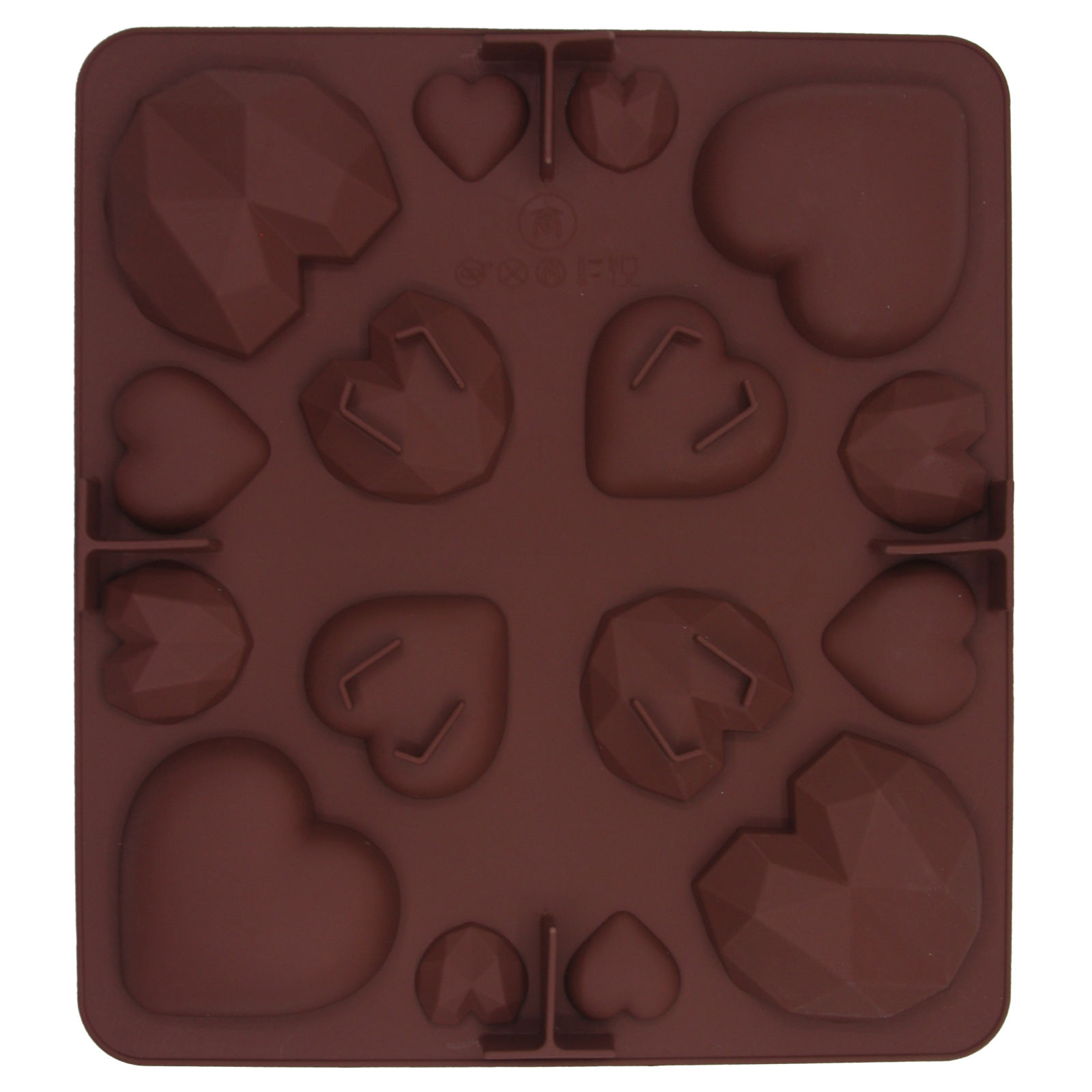 قالب شکلات مدل سیلیکونی میکس قلب کد 016