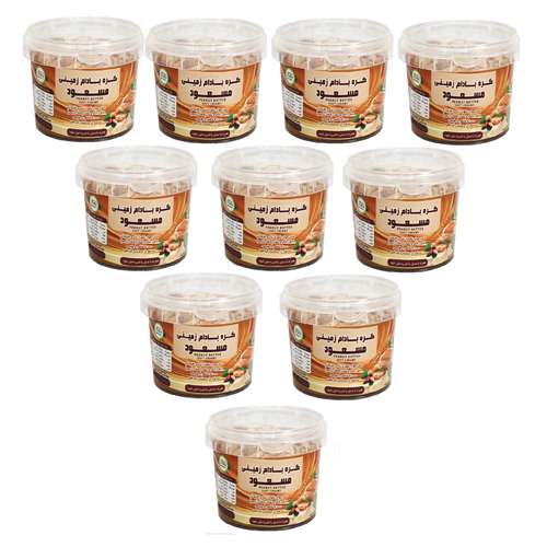 کره بادام زمینی رژیمی کرانچی مسعود - 500 گرم بسته 10 عددی