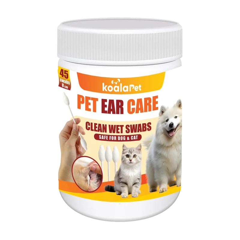 سواب مرطوب گوش سگ و گربه کوالاپت مدل Ear Swabs01 بسته 45 عددی
