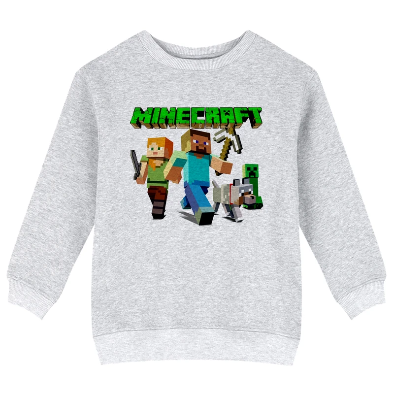 سویشرت پسرانه مدل X53 طرح ماینکرفت