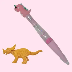 خودکار طرح دایناسور چراغ دار آکواریومی مدل P1 به همراه پاک کن