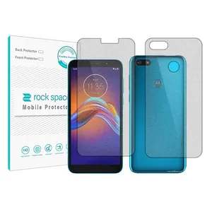 Matte Rockspace HyMTT screen protector suitable for Motorola Moto E6 Play mobile phone with back protector
