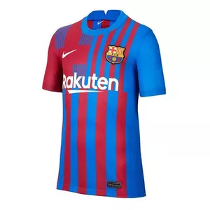 تی شرت  آستین کوتاه ورزشی مردانه مدل لباس اول بارسلونا 2022 ورژن پلیری