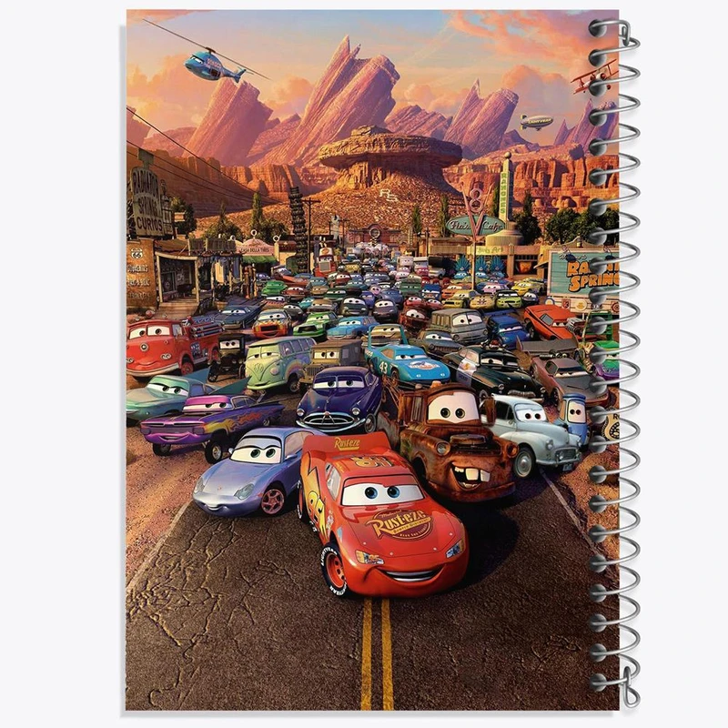 دفتر نت موسیقی 50 برگ خندالو مدل انیمیشن ماشین ها  کد 2263