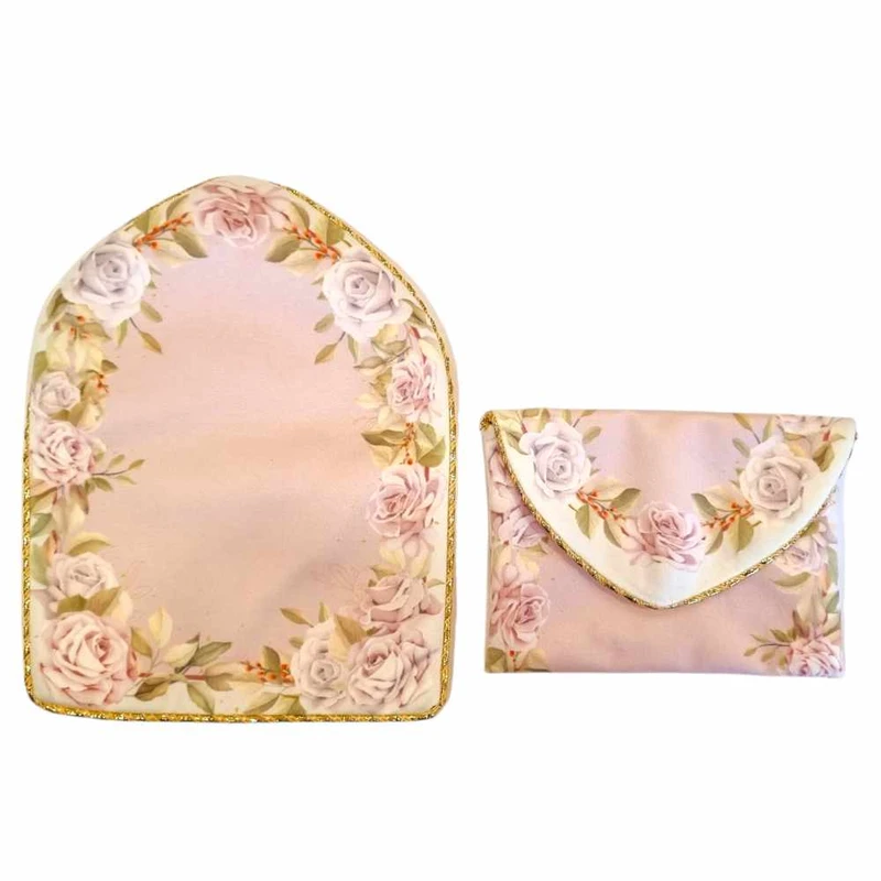 جانماز مدل مخمل طرح محراب کد 435 به همراه کیف