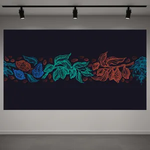 تابلو بوم طرح مخمل مینیمال مدل شاخه کاکائو کد AR3059246