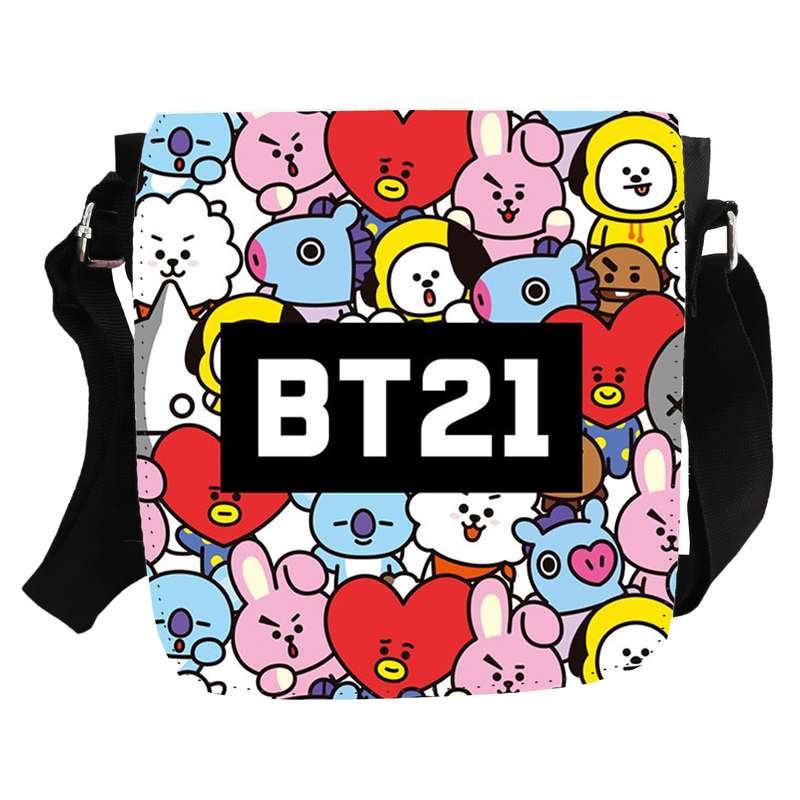 کیف رودوشی دخترانه مدل Bts-BT21 کد KD-79