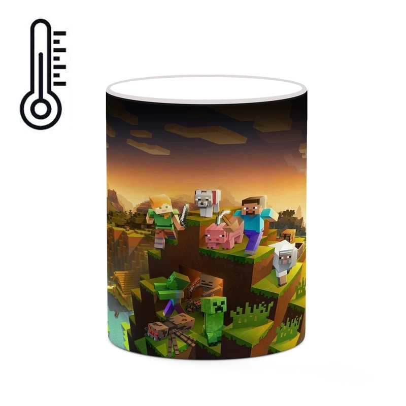 ماگ حرارتی کاکتی طرح ماینکرافت minecraft مدل mgh41333
