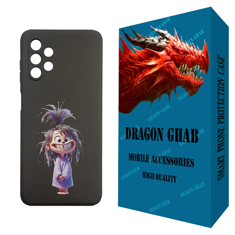 کاور دراگون قاب مدل CHPD طرح Black کد 002 مناسب برای گوشی موبایل سامسونگ Galaxy A13 4G