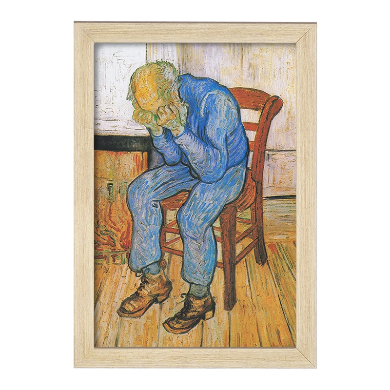 تابلو خندالو مدل نقاشی در دروازه ابدیت اثر ونسان ونگوگ کد F12228