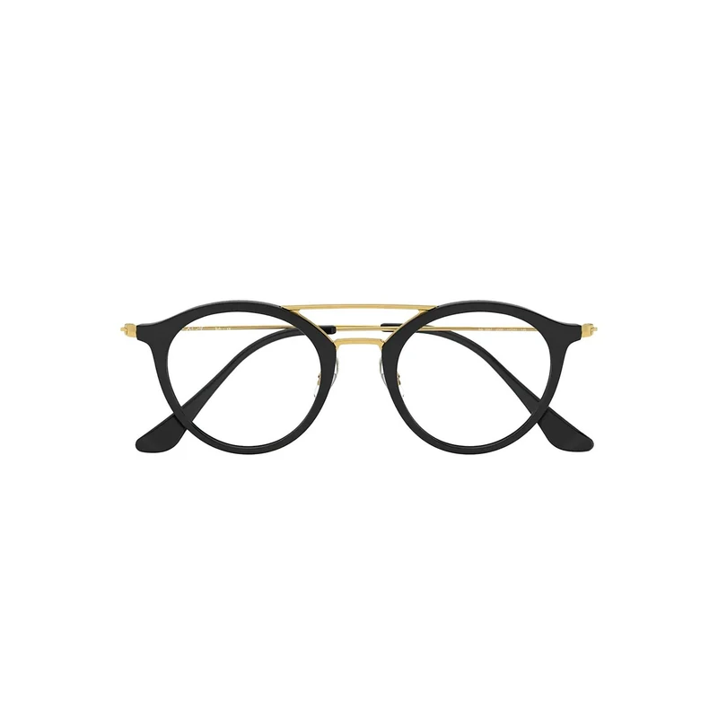 فریم عینک طبی گرد زنانه ری بن مدل 0RX7097-2000-49 مناسب برای صورت مستطیل، مربع، لوزی و قلب