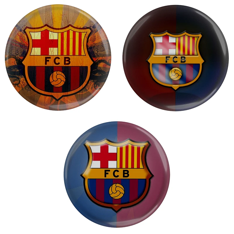 پیکسل مدل S3-2 طرح تیم فوتبال بارسلونا لالیگا اسپانیا مجموعه 3 عددی