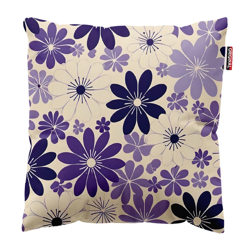  کوسن پاد آفرین طرح گل کد 1785 سایز 30*30 سانتی متر