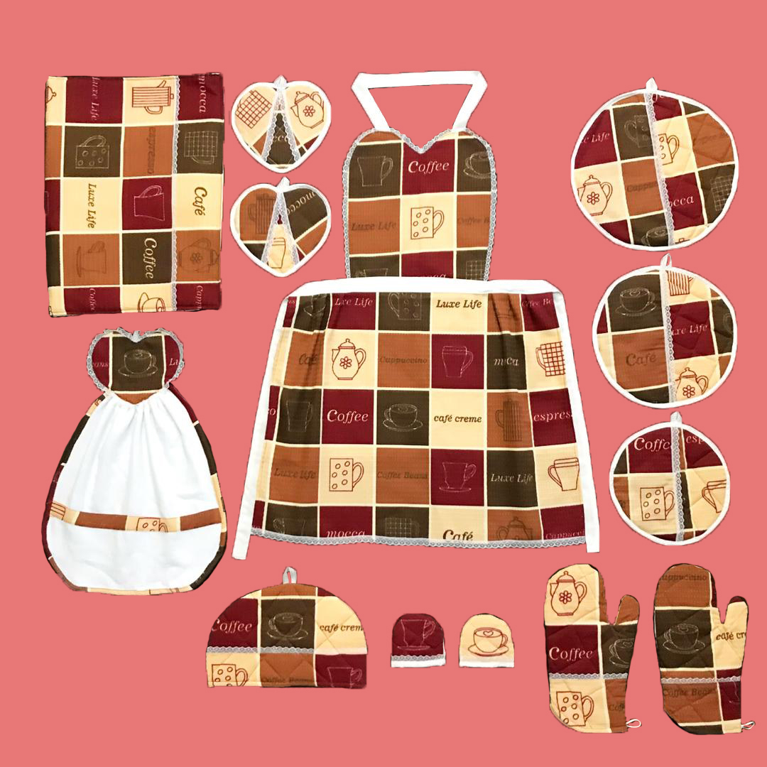 سرویس آشپزخانه ۱۳ تکه طرح coffee