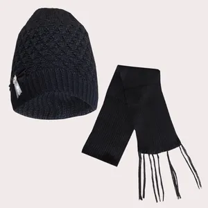 ست کلاه و شال گردن بافتنی دخترانه مدل درسا-5