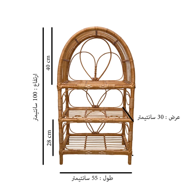 عکس شماره 3 : کتابخانه حصیری مدل هلالی طرح سه طبقه