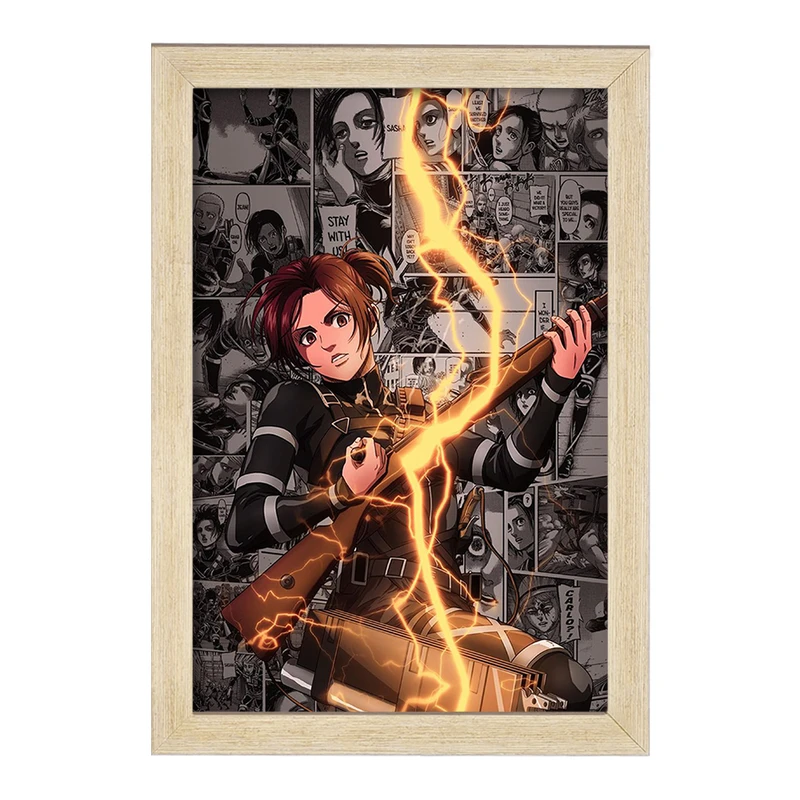 تابلو خندالو مدل ساشا براوس انیمه اتک آن تایتان Attack on Titan  کد 10997