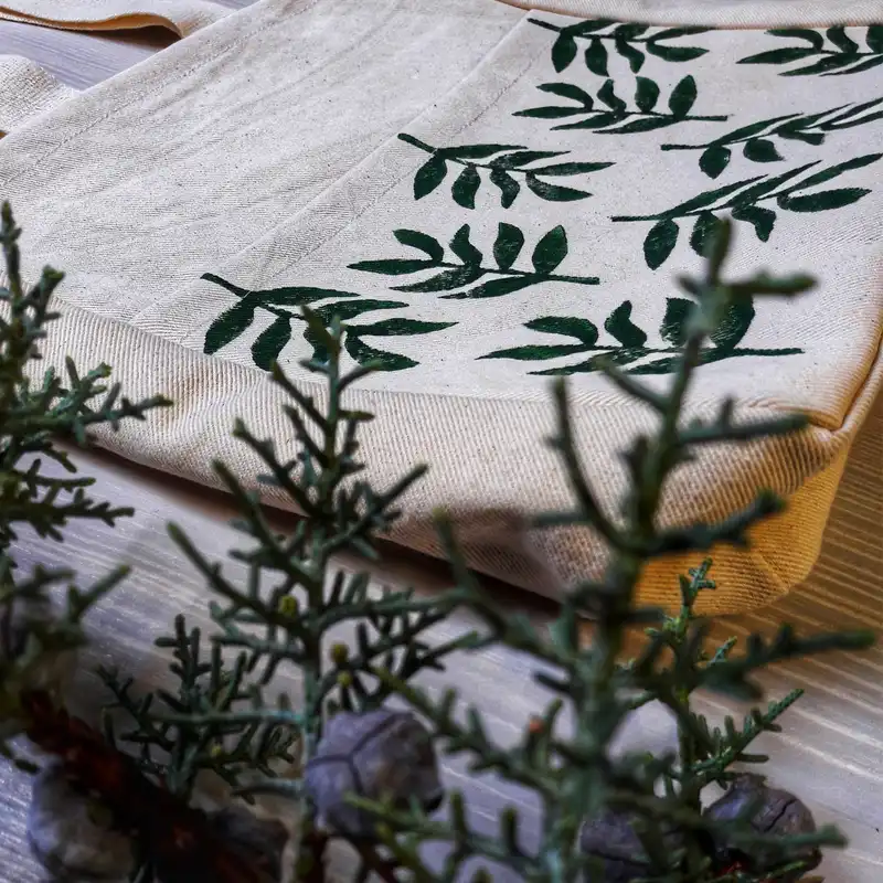 ساک خرید طرح برگ کد BAG-S 201