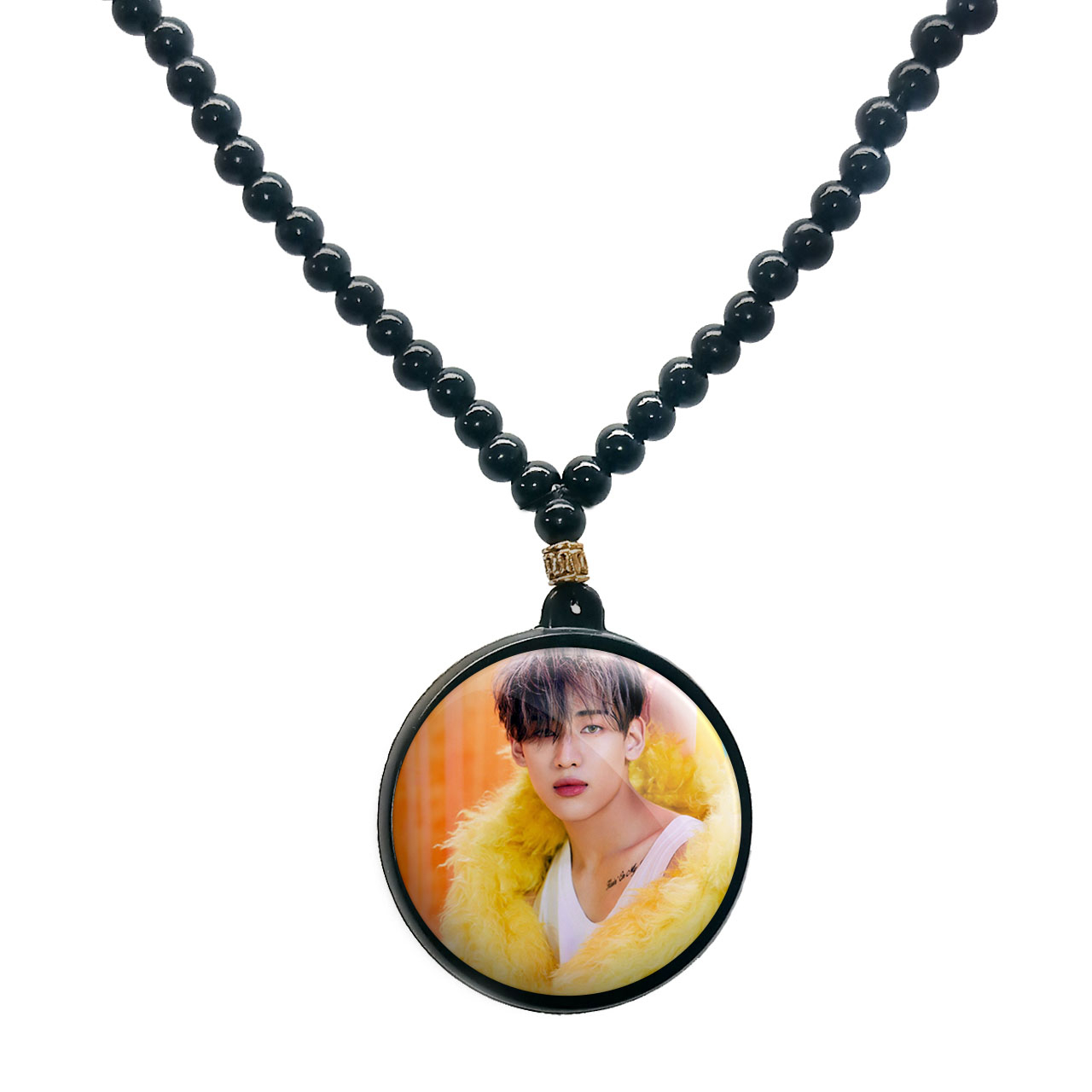 گردنبند پرمانه طرح GOT7 کد pmd.19156 مدل دو طرفه