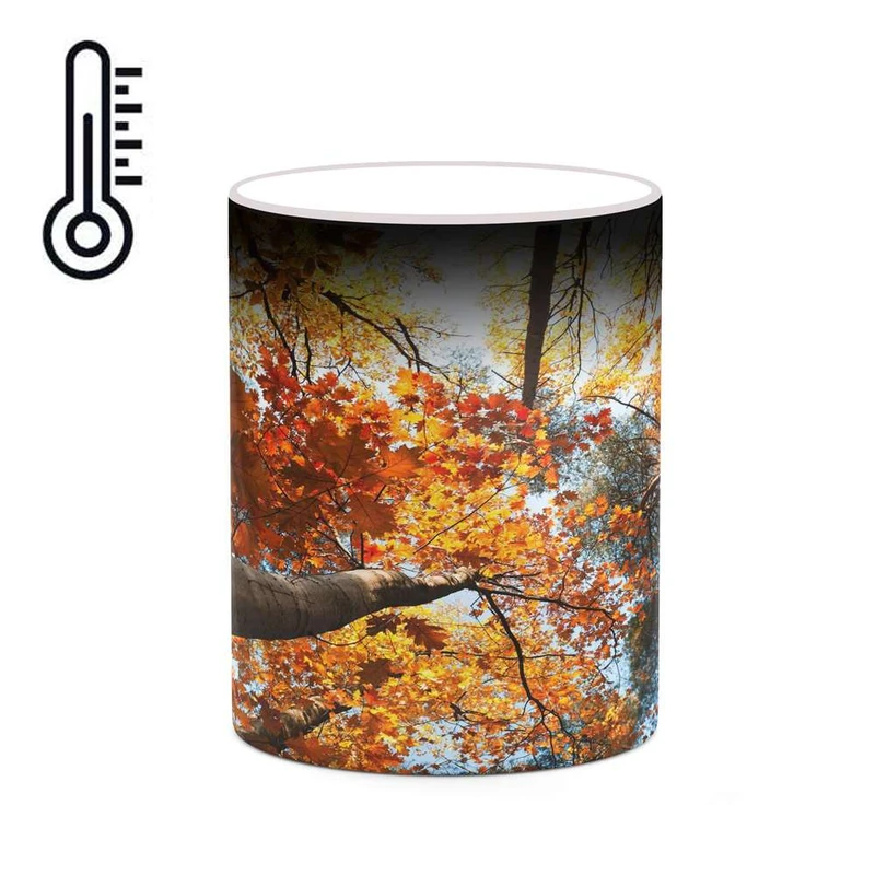 ماگ حرارتی کاکتی مدل منظره پاییزی کد mgh18567