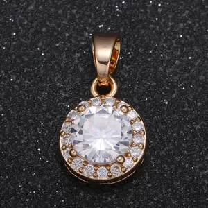 آویز گردنبند طلا 18 عیار زنانه قیراط طرح دایره کد GH2573