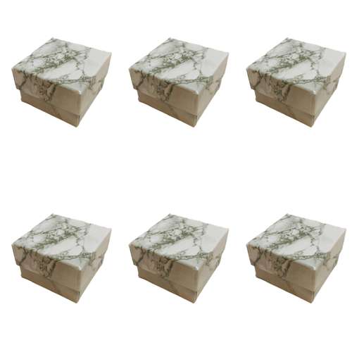 جعبه انگشتر مدل سنگی کد A-2 بسته 6 عددی