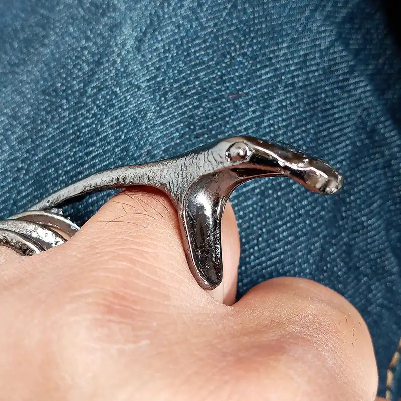 انگشتر مدل مار پیتون کد K-426