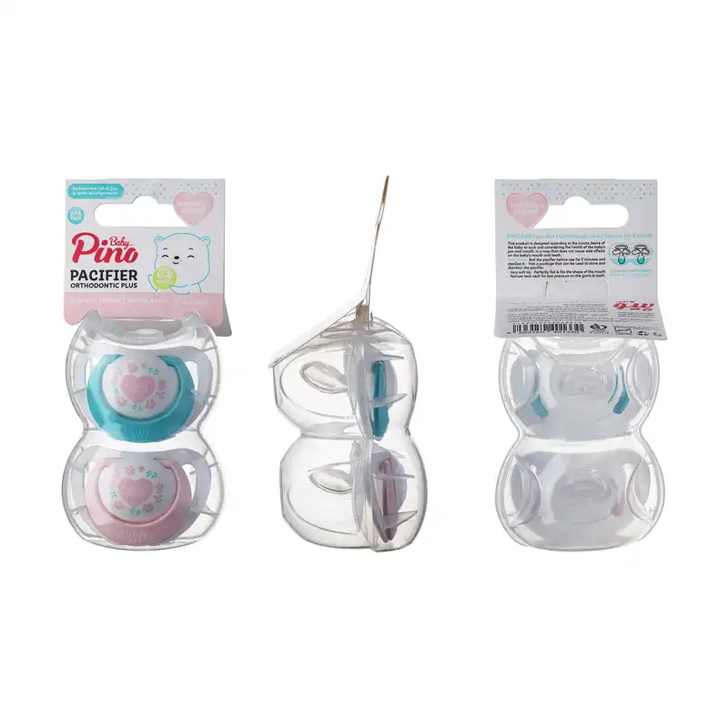 پستانک ارتودنسی پینو بیبی سایز 6-0 بسته دو عددی