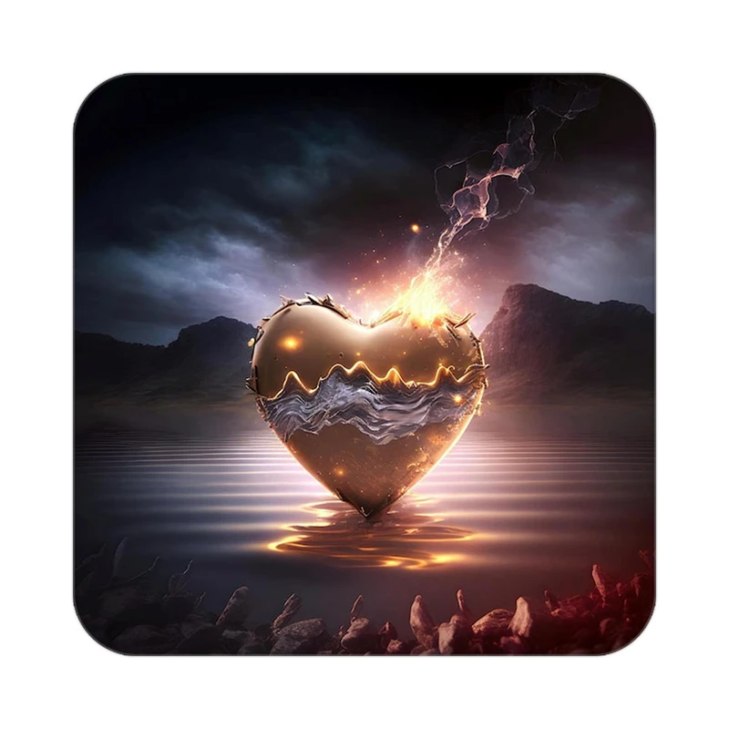 زیر لیوانی کاکتی مدل عاشقانه کد mp12088