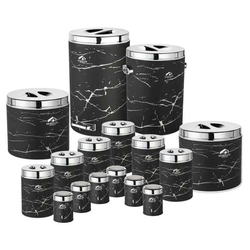 سرویس آشپزخانه 16 پارچه اورمزد مدل سنگ