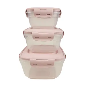 ظروف نگهدارنده 6 پارچه لاولی پلاست مدل قفل دار کد TIK1123L