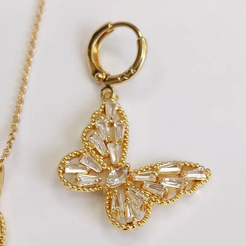 نیم ست زنانه وای اس ایکس مدل جواهری پروانه