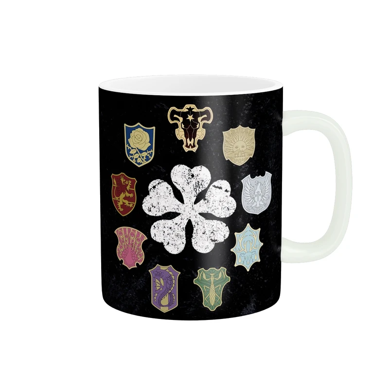 ماگ طرح انیمه شبدر سیاه black clover کد 127