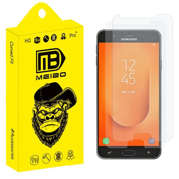 محافظ صفحه نمایش شیشه ای میبو مدل Transparent Plus مناسب برای گوشی موبایل سامسونگ Galaxy J7 Prime / J7 Prime 2 بسته دو عددی