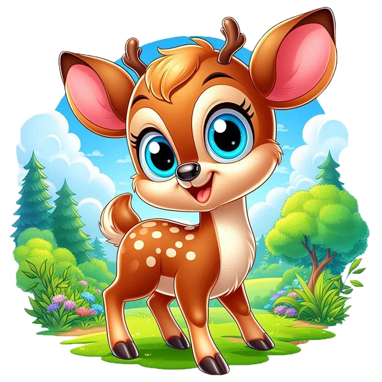 استیکر پارچه و لباس پاد آفرین مدل آهو کد DKST354