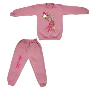 ست سویشرت و شلوار دخترانه مدل باربی