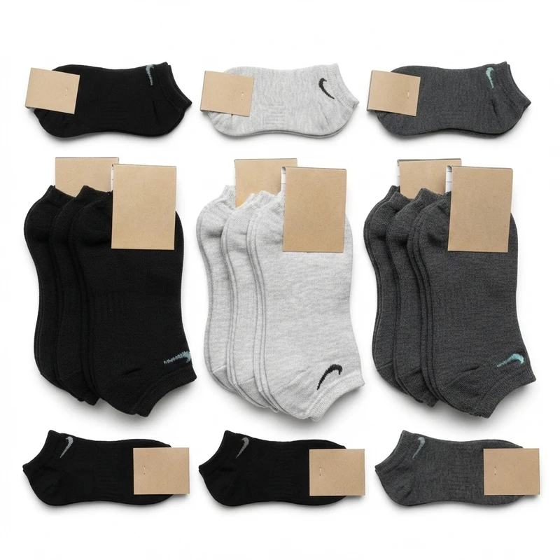 جوراب ساق کوتاه مردانه مدل  1001 بسته 12 عددی