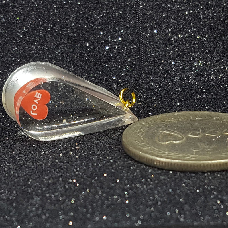 گردنبند دخترانه مدل قطره وقلب love گردنبند دخترانه مدل قطره وقلب love