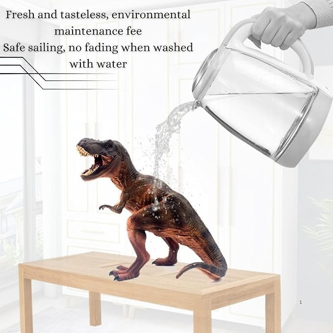 اکشن فیگور مدل فک متحرک طرح Tyrannosaurus Rex کد J72 ارتفاع 17 سانتی‌متر
