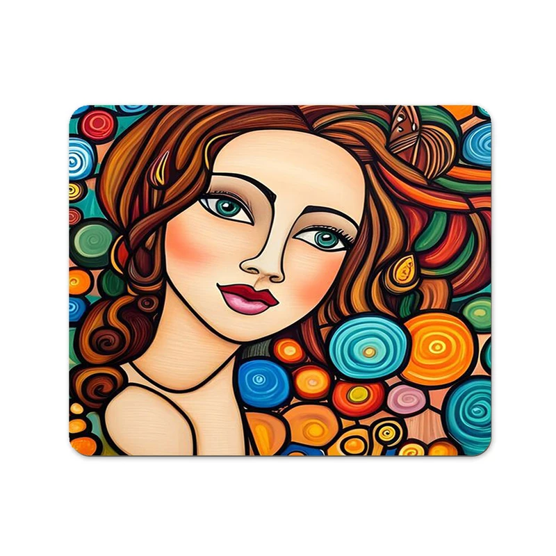 ماوس پد مدل کوبیسم طرح سنتی دختر کد 0523