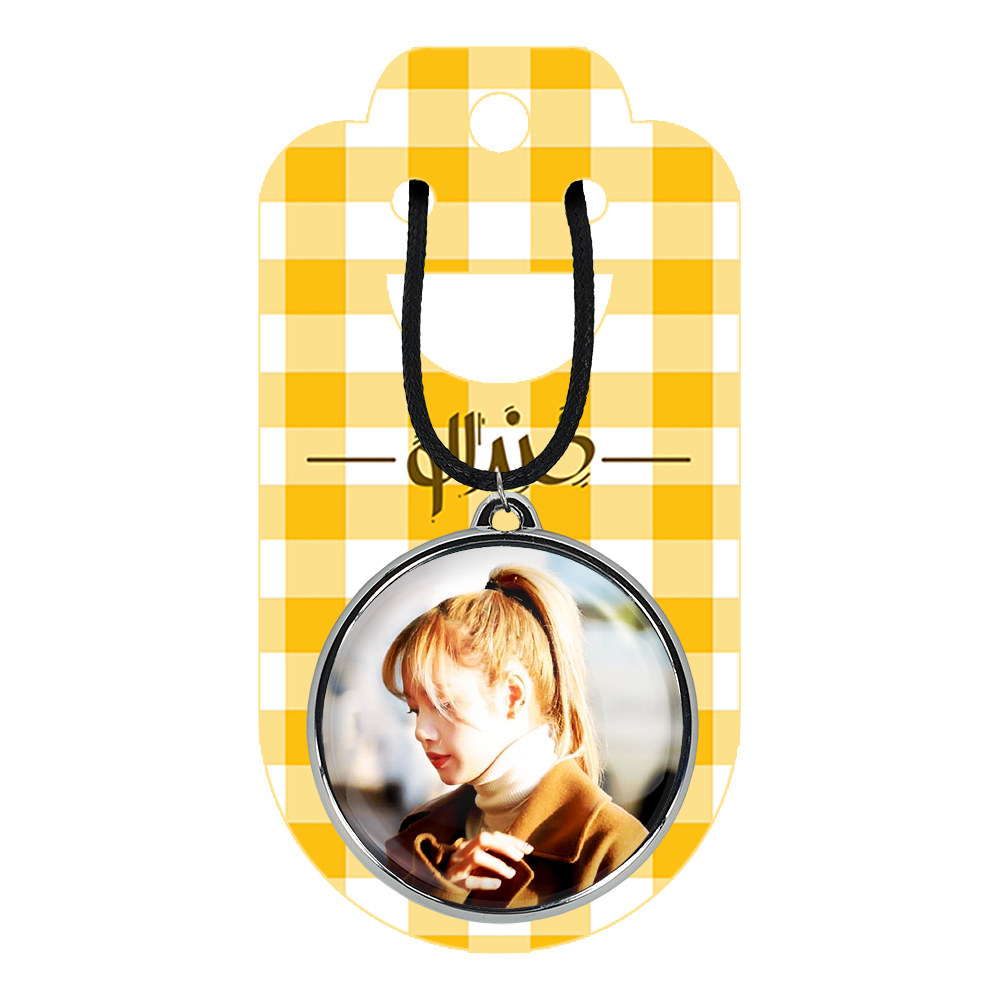 گردنبند خندالو مدل لیسا بلک پینک کد 1428414275