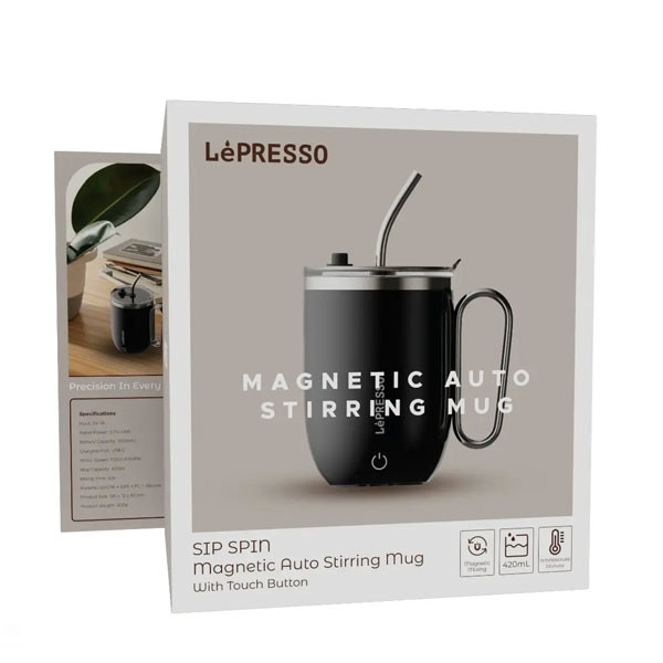 ماگ همزن مغناطیسی خودکار لپرسو مدل LP0073 گنجایش 420 لیتر
