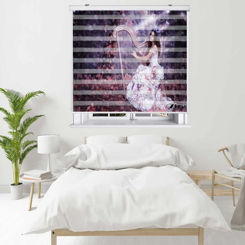 پرده زبرا زیو کد W4052 سایز 150X150 سانتی متر