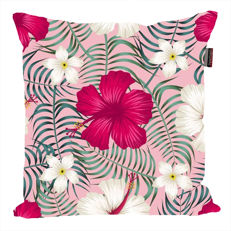 کوسن ناریکو مدل فانتزی طرح برگ گل گیاه کد 04678